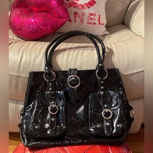 Nine West Black Patent Leather Women's Bag